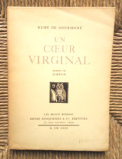 Livre roman Un coeur virginal