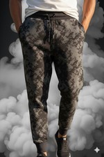 Pantalon jogging texturé gris