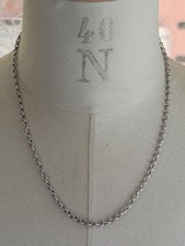 Collier Chaîne Argent Massif 925 - 7,7 g - 49,5 cm Bijoux Vintage