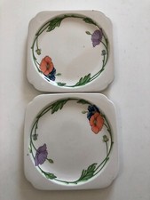 ⭕ 2 superbes assiette amapola coquelicot   VILLEROY & BOCH