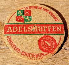 Ancien Sous Bock Bière ADELSHOFFEN - Double face - Alsace