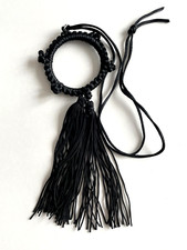 Grand Collier Rattrape rêve Noir Scooter L=20cm (partie pendentif) état Neuf