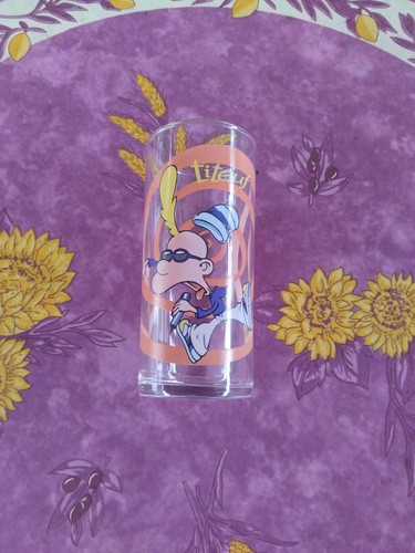 Verre publicitaire titeuf - verre,