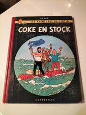 EO FRANCAISE 1958 TINTIN COKE EN STOCK B24 IMP 1843 HERGE CASTERMAN (L312)