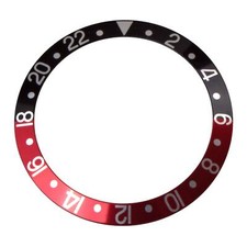 Lunette incrustée noir/rouge