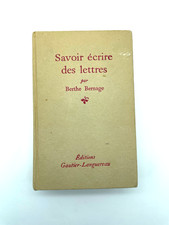 Savoir écrire des lettres -