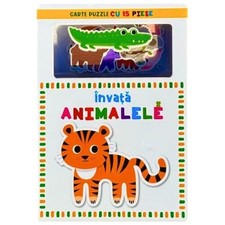 Invata Animalele. Carte Puzzle