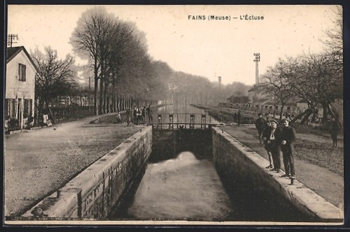 Cpa fains meuse ecluse - cpa,