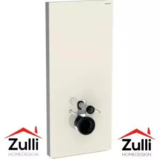 Module sanitaire suspendu Geberit Monolith Plus, 114 cm. Verre blanc, tout