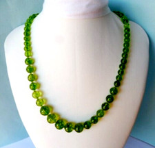 Collier en Péridot naturel -150.Cts de 45mm-Argent massif