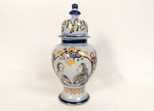 Pot couvert orangiste faïence