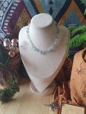 Collier En Pierre De Fluorite Multicolore 