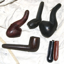 lot d'étuis vides anciens pour pipe