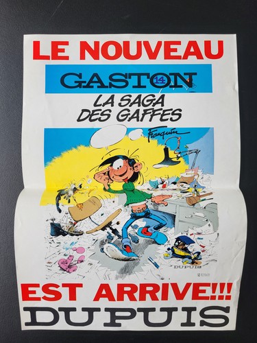 Gaston franquin affiche pour - franquin,