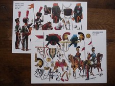 RIGO LE PLUMET SERIE U CHASSEURS CHEVAL/CHEVAU LEGERS NAPOLEON 2 PLANCHES U6/U19