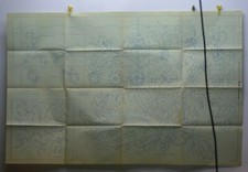 ANCIEN PATRON TAPISSERIE SIEGE VOLTAIRE LOUIS XIV POINT DE CROIX  TOILE DE JOUY