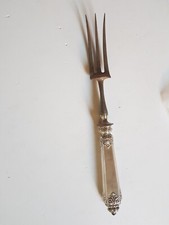 argenterie ancienne Poinçon Argent Fourchette À Découper Servir Service Orfèvre