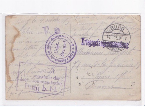 Cachet kommandantur des - cachet:,