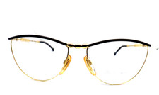 Monture Pour Lunettes De Vue Femme Vintage Années 80 OR