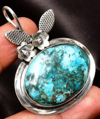 Pendentif turquoise pierre