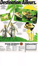 PUBLICITE ADVERTISING  1980   PIER  IMPORT  mobilier Jardin