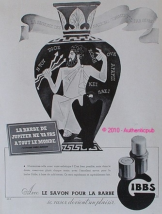 Publicite gibbs savon barbe - la,