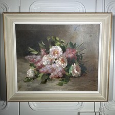 Huile sur toile nature morte