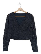 ABERCROMBIE & FITCH Blouse en dentelle Dames Blouse T EU 36 bleu