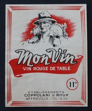 Ancienne étiquette MON VIN