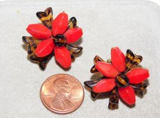 Vintage Faux Tortue Rouge