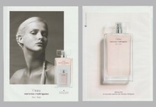 Publicité papier glacé + patch- L'Eau for Her  Narciso Rodriguez N°8 recto verso