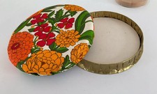 8 ⚜️ Ancienne Boite Ronde à Gâteau Décor Fleurie Vintage Diamètre 21 Cm