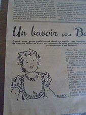  PATRON ORIGINAL  POUR LA POUPEE " BAMBINO BAVOIR  JUILLET 1949