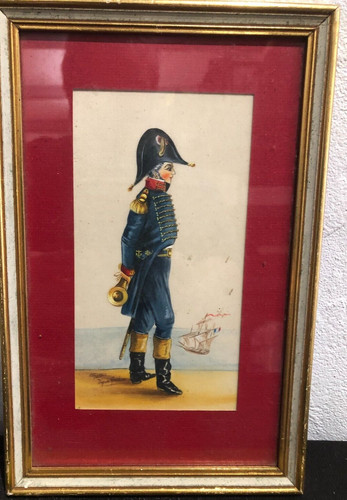 Aquarelle militaire 1er empire - aquarelle,