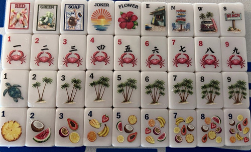 Mah jong beach themed - mah, beach-themed