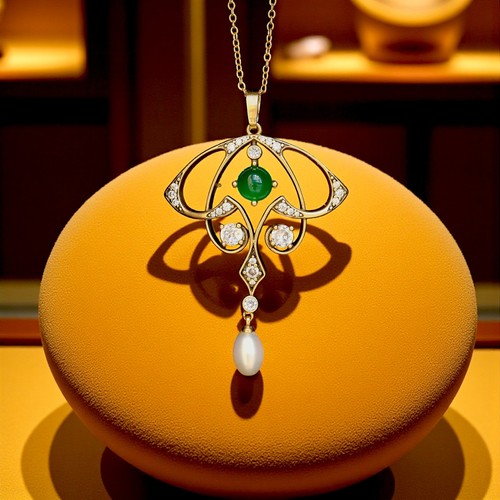 Collier pendentif doré - pendentif,
