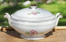 Soupière Digoin Sarreguemines Pompadour liseré doré