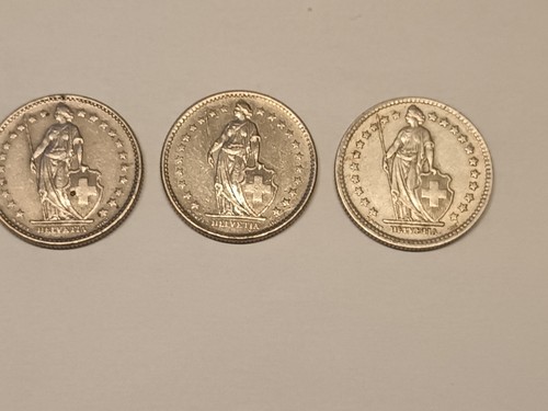 Lot pièces francs suisse - lot,