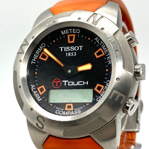 Tissot watch touch orange - t-touch, qz