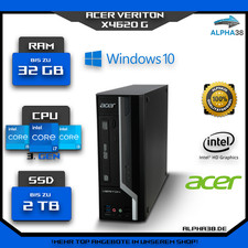 Acer Veriton X4620 G  Home-Pc  Jusqu'À  32 GB RAM  2 TB SSD  i7