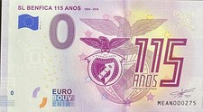 BILLET 0  EURO  SL BENFICA  115 ANOS  PORTUGAL  2019  NUMERO DIVERS