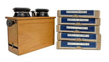 Musée du Vatican 60 plaques de verre (5 boîtes de 12 plaques) + Visionneuse bois