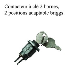 Contacteur à clé  2 bornes demarreur  tondeuse , MURRAY SIMPLICITY, SNAPPER