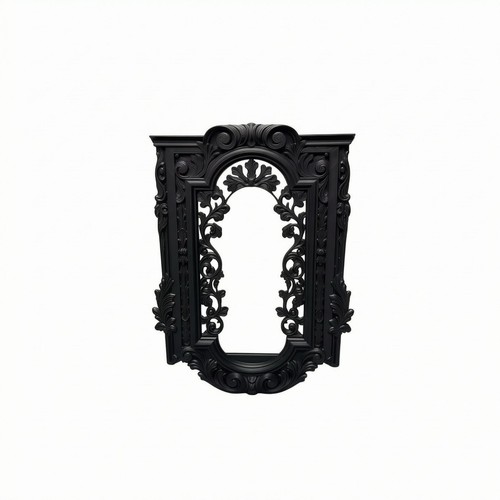 Cadre mural baroque ornements - mural,