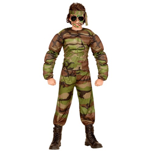 Costume enfant soldat - , musclé