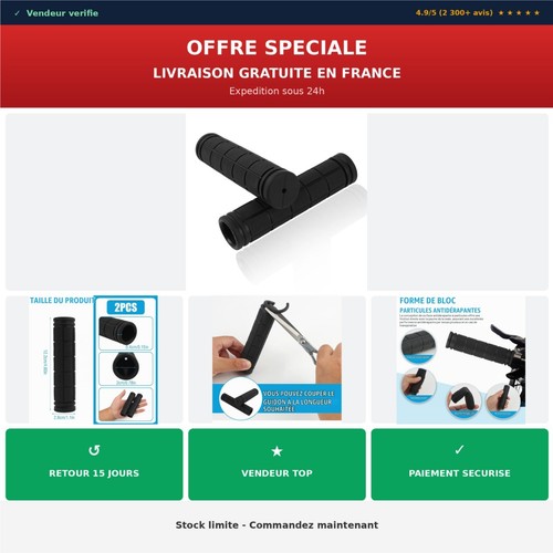 Poignées vélo 22mm - vélo,