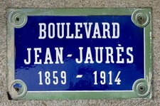 JEAN JAURES,ancienne plaque