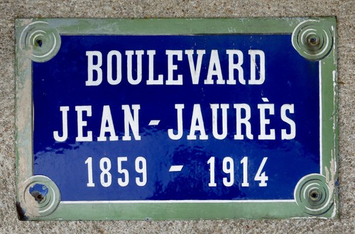 Jean jaures ancienne plaque - jean, jaures,ancienne