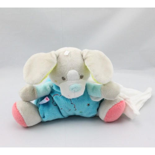 Doudou chien bleu - , vert