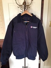 Men's Tri-Mountain Sequoia Canvas Jacket, Removable Liner, XXL, Navy Blue, NWT